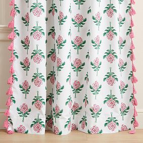 Roller Rabbit Rose Printed Blackout Curtain