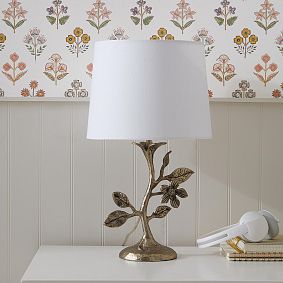 Sculpted Botanical Table Lamp