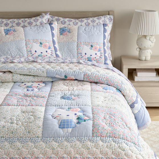 Pottery Barn shops Hello Kitty® Magical Faux-Fur Quilt Queen