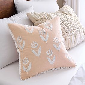 Lili Embroidered Pillow Cover