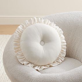 Ruffle Round Pillow