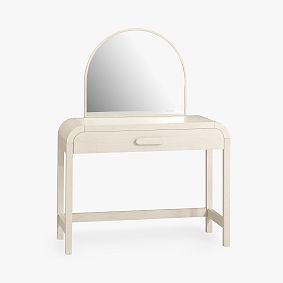 Clio Rounded Classic Desk with Vanity Topper