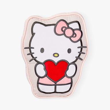 Hello Kitty® Heart Pillow, Shaped, Pink Multi