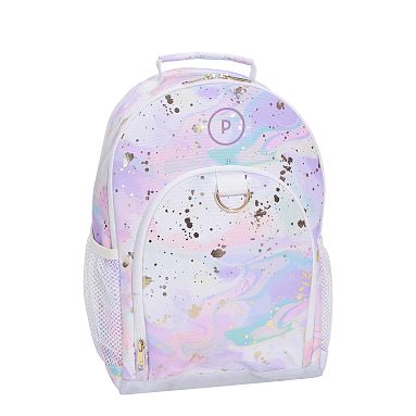 Recycled Gear Up Small Backpack, Colour Flow Metallic Watercolour, Metallic