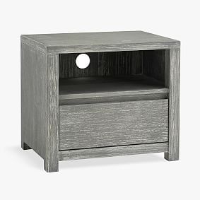 Costa Nightstand, Brushed Charcoal