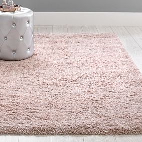 Luxe Shag Performance Rug - Blush