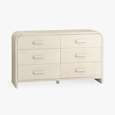 Clio Rounded Dresser, Bleached Bone