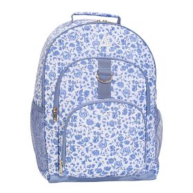 Pottery Barn Teen 2024 Northfield Dash Stripe Backpack Blue XL