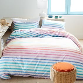 Rainbow Stripe Organic Sham