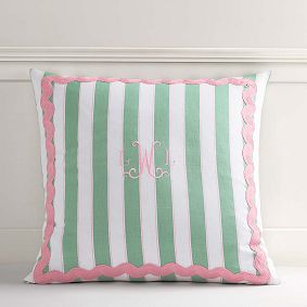 Lara Ricrac Stripe Euro Pillow Cover