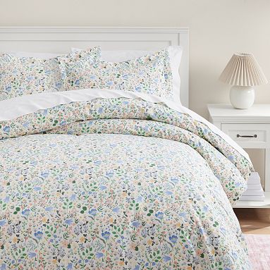 Rifle Paper Co. Bramble Fields Duvet, Single/Single XL, Cream