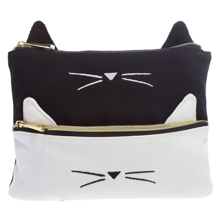 Emily &amp; Meritt Black Kitty Recycled Pencil Case