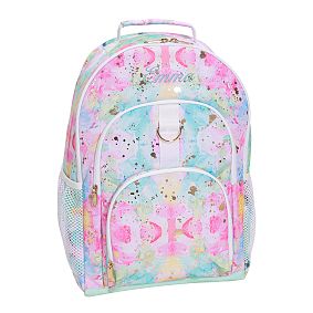 Gear-Up Dreamscape Gold Metallic Backpack