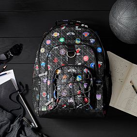 Gear-Up NBA Backpack and Slim Water Bottle Bundle