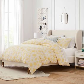 Wren Wingback Upholstered Bed