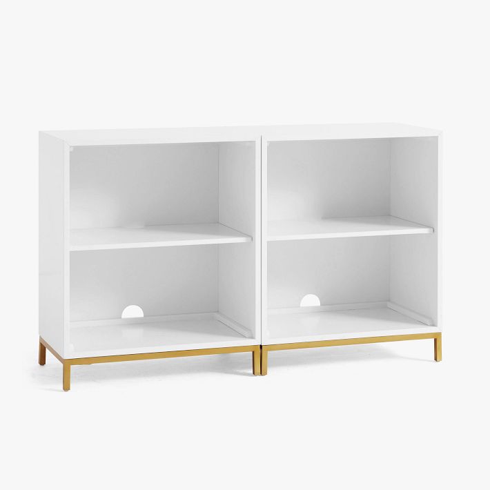 Blaire 2-Shelf Low Bookcase, Set of 2 (50&quot;)