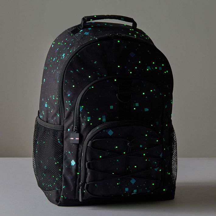 Gear Up Minecraft The End Glow Recycled Backpack Rolling