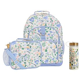 Gear-Up Rifle Paper Co. Bramble Fields Cream Backpack and Cold Pack Lunch Box Bundle, Set of 3