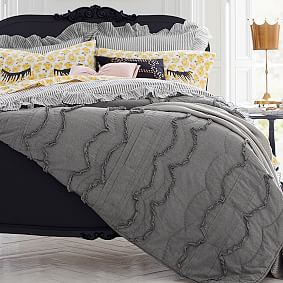 Open Box:  Emily &amp; Meritt Scallop Ruffle Quilt & Sham