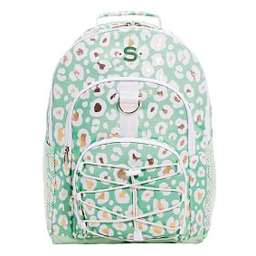 Gear-Up Aqua Gold Metallic Leopard  Backpack