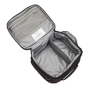 Gear-Up Black Cozy Sherpa Cold Pack Lunch Box