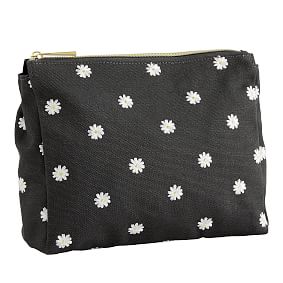 Emily &amp; Meritt Floral Black Recycled Pencil Case