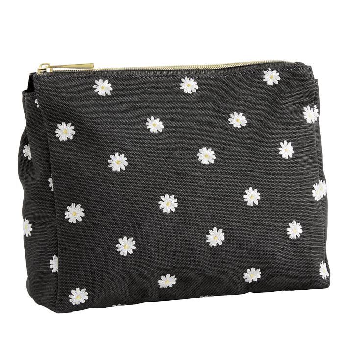 Emily &amp; Meritt Floral Black Recycled Pencil Case