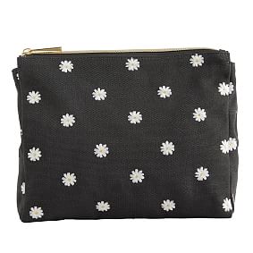 Emily &amp; Meritt Floral Black Recycled Pencil Case