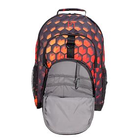 Gear-Up Red Hexagon Gamer  Backpack