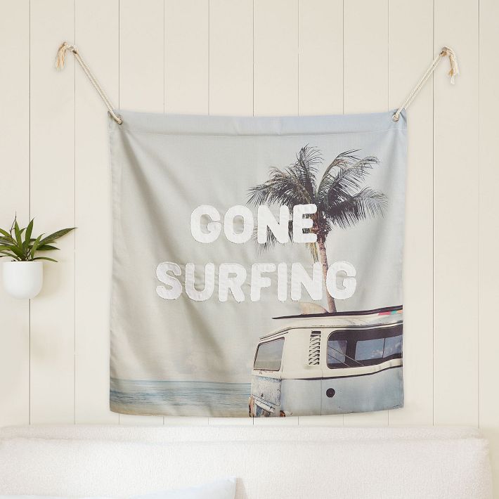 Gone Surfing Tapestry