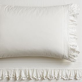 LoveShackFancy Eyelet Ruffle Sheet Set