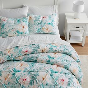 Tropical Bloom Organic Duvet Cover