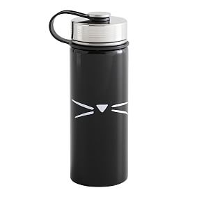 Emily &amp; Meritt Black Kitty Slim Waterbottle