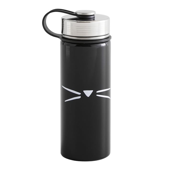Emily &amp; Meritt Black Kitty Slim Waterbottle