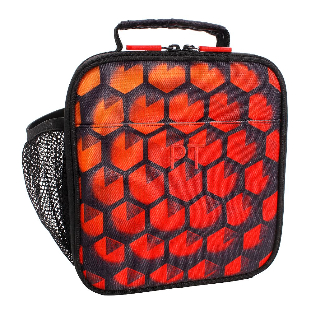Gear-Up Red Hexagon Gamer   Lunch Box