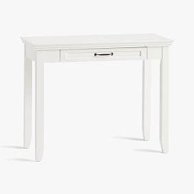 Hampton Mini Small Space Writing Desk, Simply White