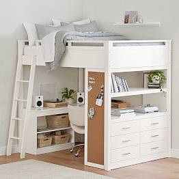 Sleep & Study® Full Dresser Loft Bed