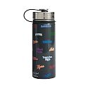 Slim Water Bottle, <i>MLB™</i>, Silver Lid