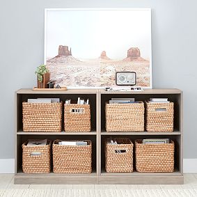 Stack Me Up Double 2-Shelf Low Bookcase (60&quot;)