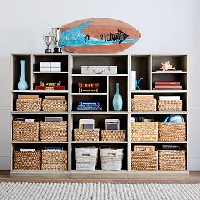 Stack Me Up Wall Bookcase with Mixed Shelf (90&quot;)