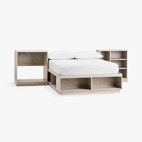 Stack Me Up Storage Bed, Fridge Storage, &amp; Mixed Shelf Bookcase Set