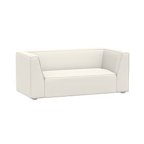 Riley Complete Loveseat, Everyday Velvet Ivory