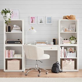 Keaton Writing Desk &amp; Bookcase Super Set (84&quot;)