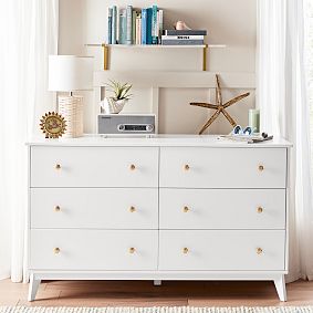 Keaton 6-Drawer Wide Dresser (56w x 19d&quot;)