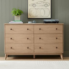 Keaton 6-Drawer Wide Dresser (56w x 19d&quot;)