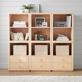 Keaton Wall Bookcase with Drawers (66&quot;)