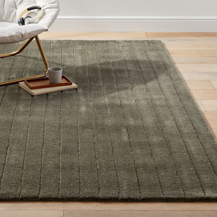 Cord Shag Rug - Dusty Olive