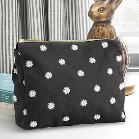 Emily &amp; Meritt Floral Black Recycled Pencil Case