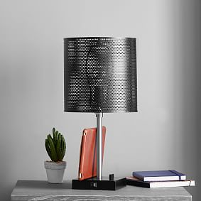 Open Box:  Perforated Metal Table Lamp