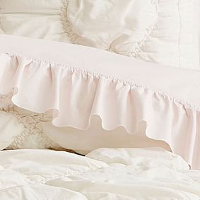 Washed Cotton Ruffle Organic Sheet Set